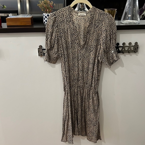Zadig & Voltaire Leopard Print Dress Sz XS - Picture 3 of 16